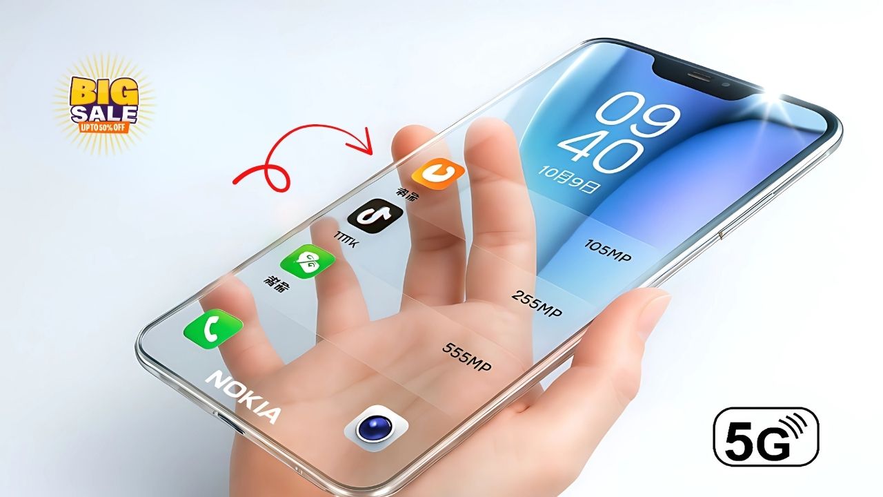 Nokia Transparent 5G Phone Launched – Powerful Smartphone Comes with 300MP Camera and 150W Fast Charging