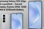 Samsung Galaxy S25 Edge 5G Launched – Curved AMOLED Display, Snapdragon 8 Gen 4, 200MP Camera & 6000mAh Battery