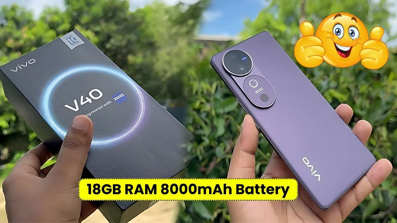 Vivo V40 5G Unveiled 200MP Camera, 18GB RAM, and 8000mAh Powerhouse!